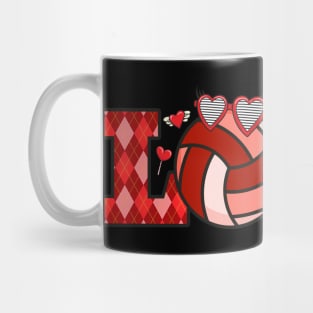 Volleyball Love Valentine Mug